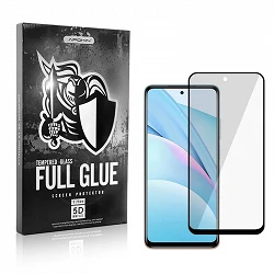 Full Glue 5D Verre Trempé Xiaomi Mi 10 T Lite / Redmi Note 9S Protecteur d'écran incurvé Noir