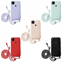 Funda suave con Cordón Xiaomi Redmi 9C 7-Colores