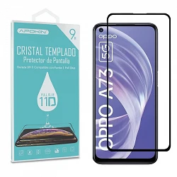 Cristal templado Full Glue 11D Premium Oppo A73 Protector de Pantalla Curvo Negro