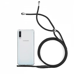 Coque Gel Antichoc Transparente avec Cordon - Samsung A50