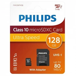 Carte microSD Philips 128 Go Classe 10