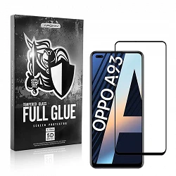 Full Glue 5D Verre Trempé Oppo Reno A93/A74 Protecteur d'écran Incurvé Noir