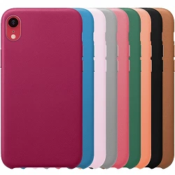 Funda Leather Piel Compatible con IPhone XR 12-Colores