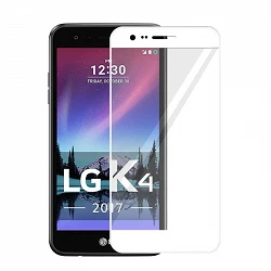 Protecteur d'écran en verre trempé LG K4 2017 Blanc