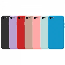 Funda Silicona Suave Iphone 7/8 - 7 Colores