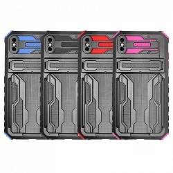 Porte-cartes et étui Rock Anti-Shock pour Iphone Xs Max - 4 couleurs