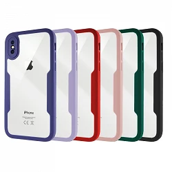 Funda Doble Silicona Anti-Golpe iPhone X/XS Silicona Delantera y Trasera - 4 Colores