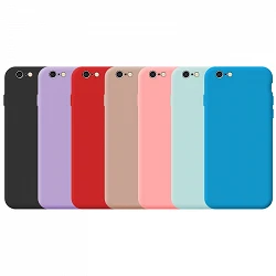 Funda Silicona Suave iPhone 6 Plus - 7 Colores