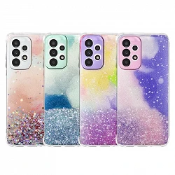 Coque Gel Paillettes 3D Camera Protection Samsung Galaxy A33 Max 4 - Couleurs