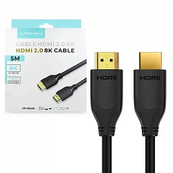 Câble HDMI Or 8K Ultra Haute Définition 5 Mètres APOKIN
