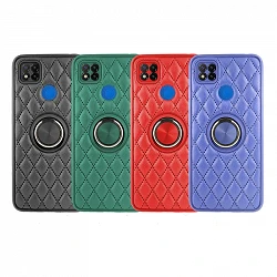 Chamel Coque Xiaomi Redmi 9C Magnet avec support Smoked Skin 4 Couleurs