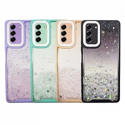 Funda Gel Anti-Golpe de purpurina para Samsung S22 Plus 5G 4 -Colores