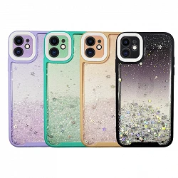 Coque Gel Anti-choc Glitter pour iPhone 12 4 - Couleurs