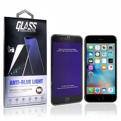 Protecteur d'écran en verre trempé anti-lumière bleue pour iPhone 6 Plus / 6s Plus