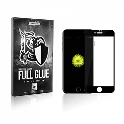 Caja 200* Cristal templado Full Glue 5D Iphone 6 Plus Protector de Pantalla Curvo Negro