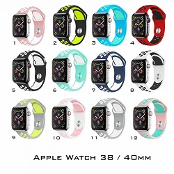 Trous de bracelet sport Apple Watch 38 / 40 / 41 mm