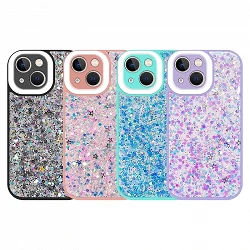 Funda Glitter Purpurina Fluorescente para iPhone 13 Pro 6.1"