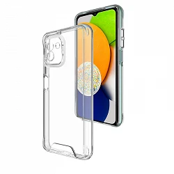 Coque Transparente Acrylique Dur Samsung Galaxy A03 Case Space