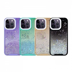 Funda Gel Anti-Golpe de purpurina para iPhone 14 Pro Max 4 -Colores