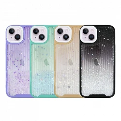 Funda Gel Anti-Golpe de purpurina para iPhone 14 Plus 4 -Colores