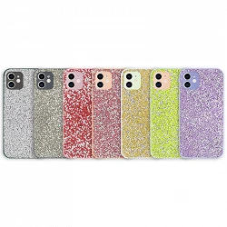 Coque Silicone Glitter Type Swaroski iPhone 11 6.1" - 7 Couleurs