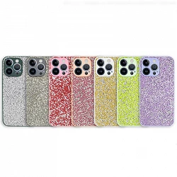 Funda Silicona Glitter Tipo Swaroski iPhone 12 Pro - 7 Colores