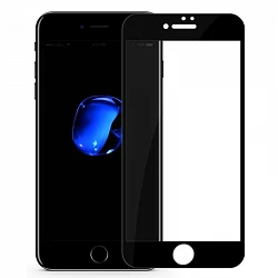 Protecteur d'écran en verre trempé Full Glue pour iPhone 7 Plus / 8 Plus Noir