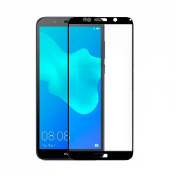 Protecteur d'écran noir en verre trempé Huawei Y5 2018 Full Glue