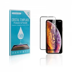 Protector de Cristal Templado Apple iPhone XR 5D Full Cover Negro