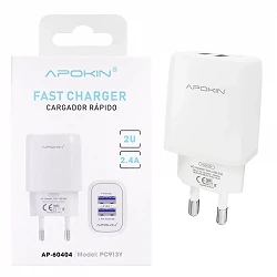 Chargeur double USB-A 2.4A sans fil APOKIN Pour les produits de la catégorie 1