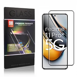 Verre trempé incurvé Full Glue Realme 11 Pro Plus Works Fingerprint
