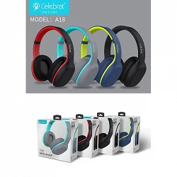 Auriculares Bluetooth Celebrat A18 Diadema 4 Colores