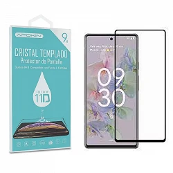 Cristal templado Full Glue 11D Premium Google Pixel 6A Protector de Pantalla Curvo Negro