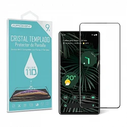 Cristal templado Full Glue 11D Premium Google Pixel 7 Protector de Pantalla Curvo Negro