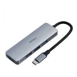 WIWU Hub USB Tipo-C Multimedia 4en1 CB008
