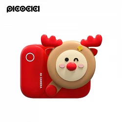 Caméra pour enfants Picocici 4K avec batterie Micro-SD Rouge