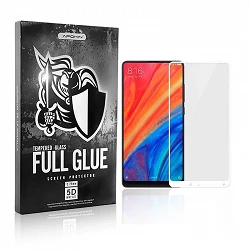 Cristal templado Full Glue 5D Xiaomi Mi Mix 2 Protector de Pantalla Curvo Blanco
