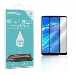 Cristal templado Full Glue 11D Premium Huawei Y7 2019/REDMINOTE 8 Protector de Pantalla Curvo Negro