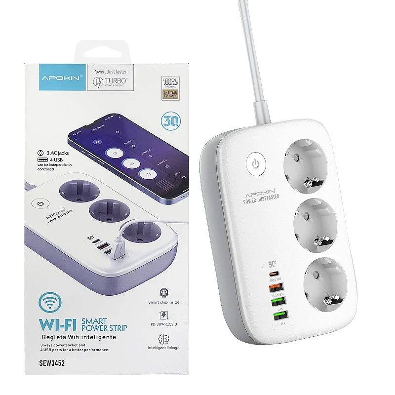 Acheter TESSAN Tour Noire Multiprise Verticale Protection Contre Les Surcharges Avec 6/8 Prises Ca 3/4 Ports USB Rallonge De 2M (2500W/10A) Pour La Maison, Le Bureau
