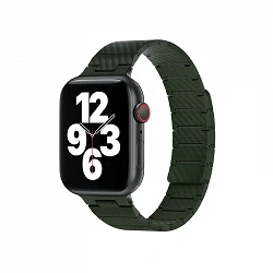 Bracelet Carbone WIWU pour Apple Watch 42/44/45/49 mm Vert
