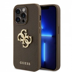 Étui Guess 4G glitter metal logo iPhone 15 Pro