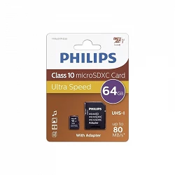 Carte micro SD Philips 64 Go Classe 10
