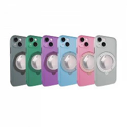 Funda Silicona Magsafe Mate Con Soporte iPhone 14 Plus en 6-Colores