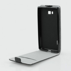 Funda Slim Flexi Vertical Huawei P8 Lite. Negro