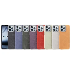 Coque Mocome de peau avec Magsafe pour iPhone 13 Pro 8 couleurs