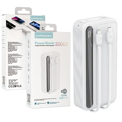 Power Bank 2en1 20.000mha P62-L Blanco